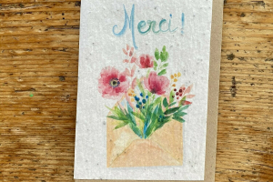 Les cartes de Lulu "Merci "(enveloppe)